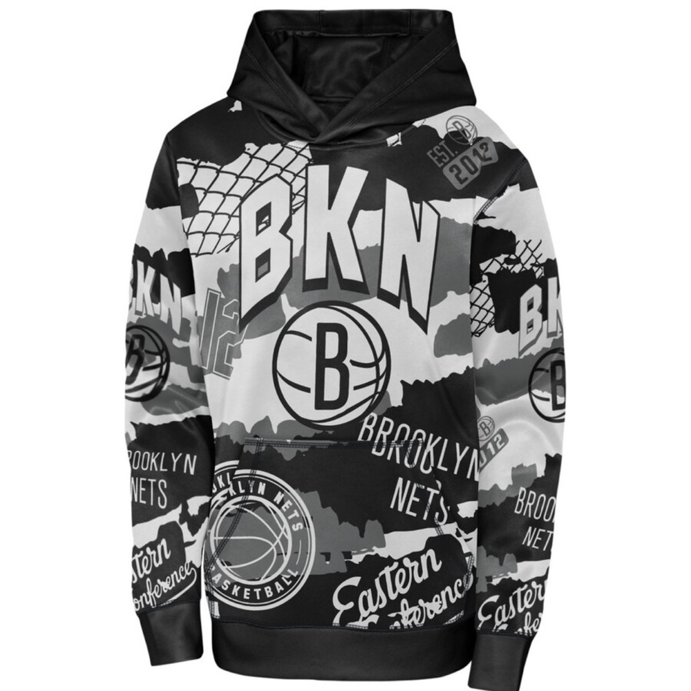 NWT Brooklyn Nets over the limit Graphic Hoodie